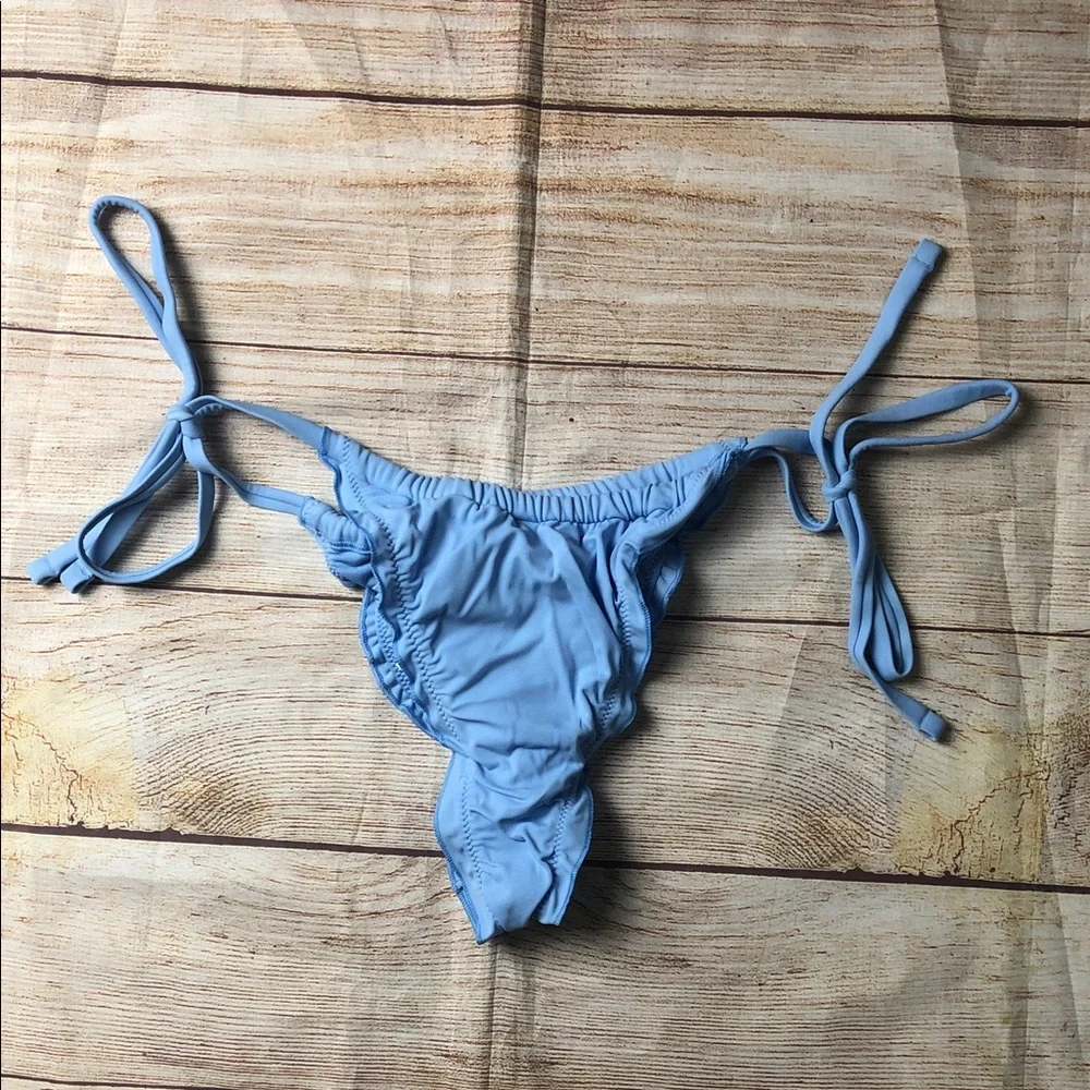 NWT Frankie's Bikinis x PINK‎ Sky Blue Bottom